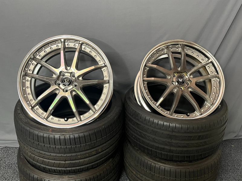 WN85KUHL VERZ-WHEELS KCV04 19インチ7.5J+45 PCD114.3-5H クリスタル