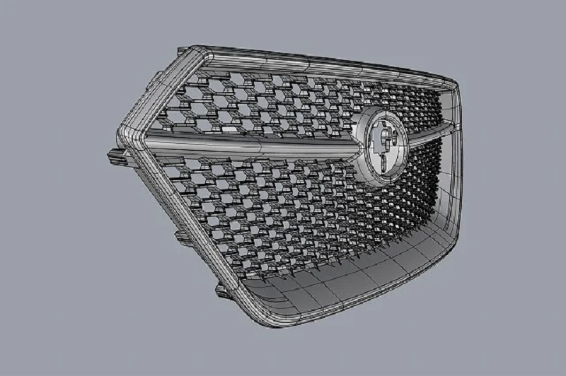 クールレーシング レヴォーグ VN系 フロントグリル CAD 設計 3Dプリンター