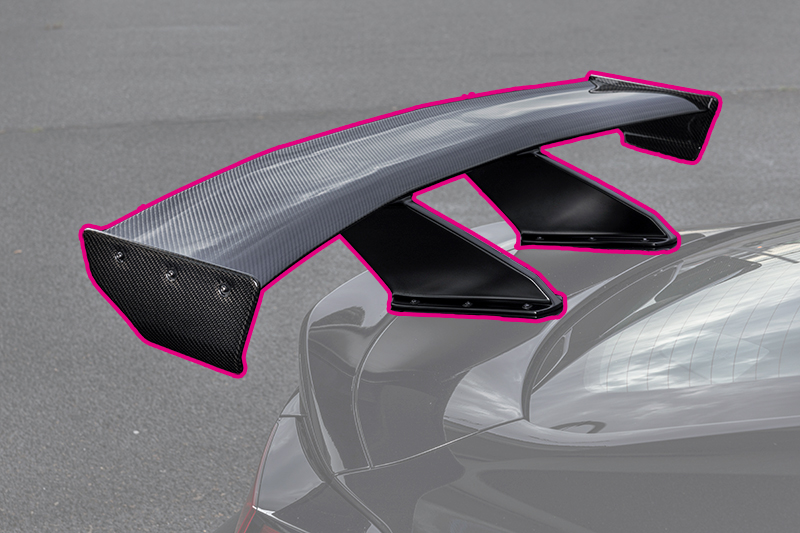 クールレーシング GTウイング 社外 エアロ FRP カーボン ミドル 外装 部品