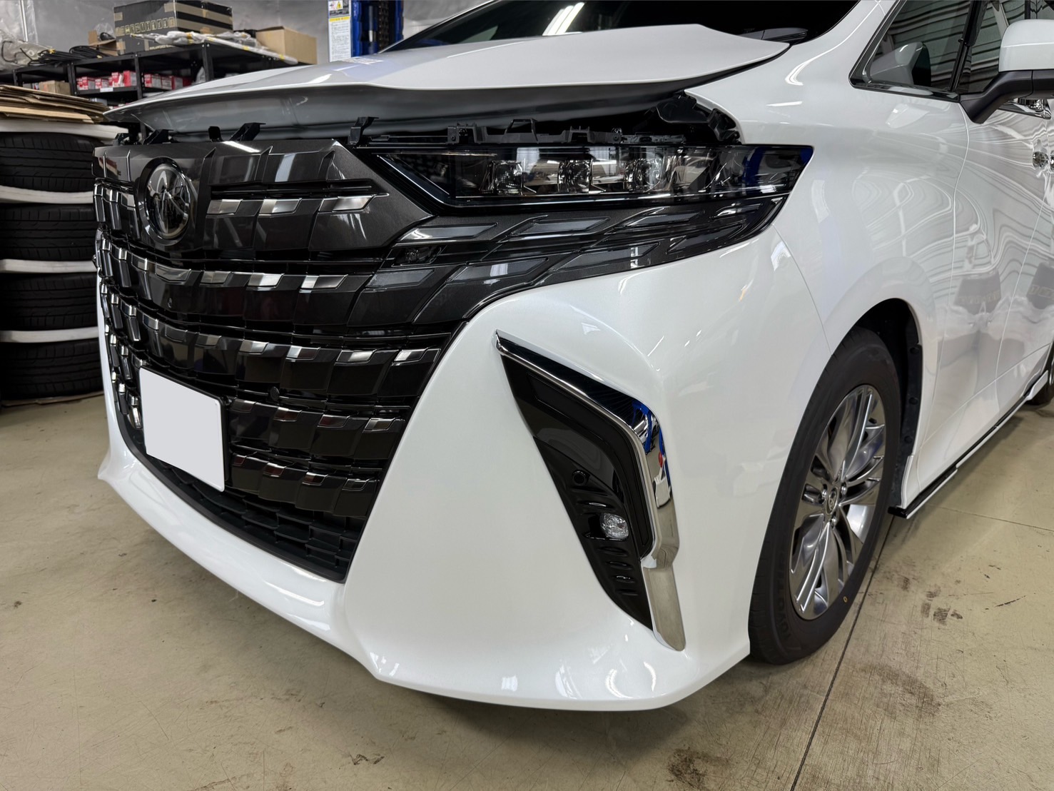 40系 アルファード フルエアロ 21インチ カスタム 車高調 ローダウン ツライチ