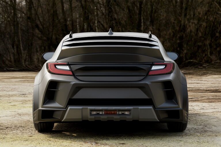 「KUHL OUTROAD」GR86のリアビュー