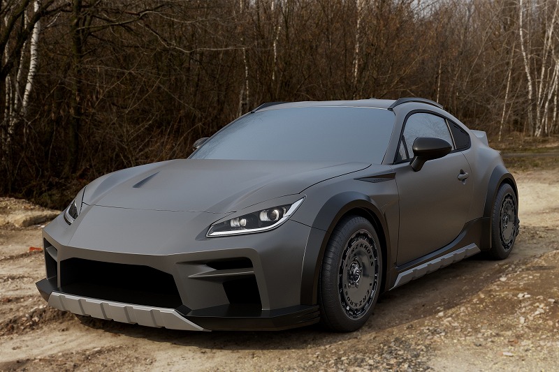 GR86 BRZ ZN8 ZB8 フルエアロ リフトアップ オフロード スキッドプレート風 フロントバンパー フロントスポイラー