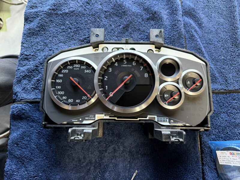 KUHLR35GT-RメーターLED打ち替え日産3528白色4極