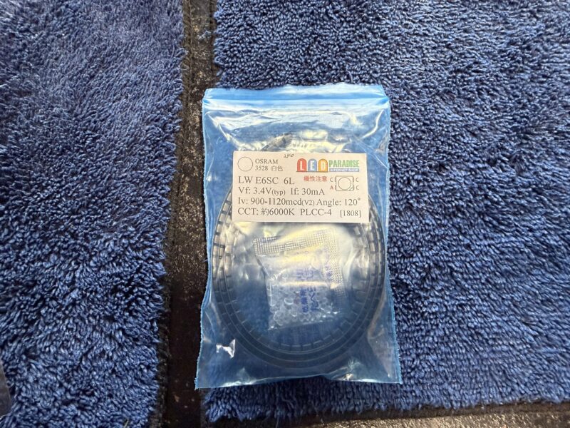 KUHLR35GT-RメーターLED打ち替え日産3528白色4極